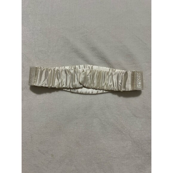 Art Deco Beaded Belt White Vintage Retro Cummerbund Ladies One Size main image 4